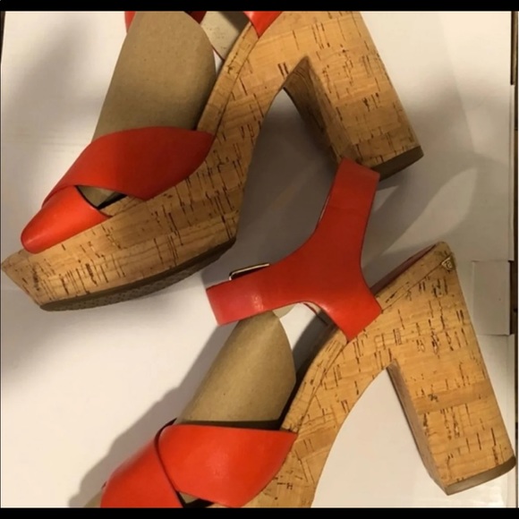 Michael Kors Platform Leather Heels 👠 7,5 - Picture 5 of 6